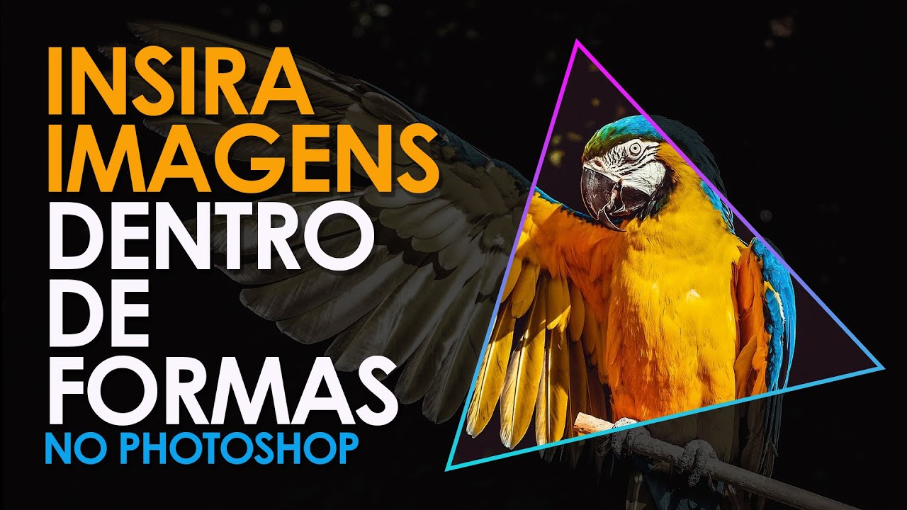 Como Colocar Imagem Dentro de Objetos no Photoshop  (Efeito Máscara de Corte)