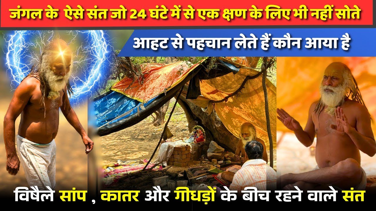 ऐसे संत के दर्शन जो कभी नहीं सोते | बिना देखे पहचान लेते हैं कौन आया है | भीषण जंगल के संत | SANT |