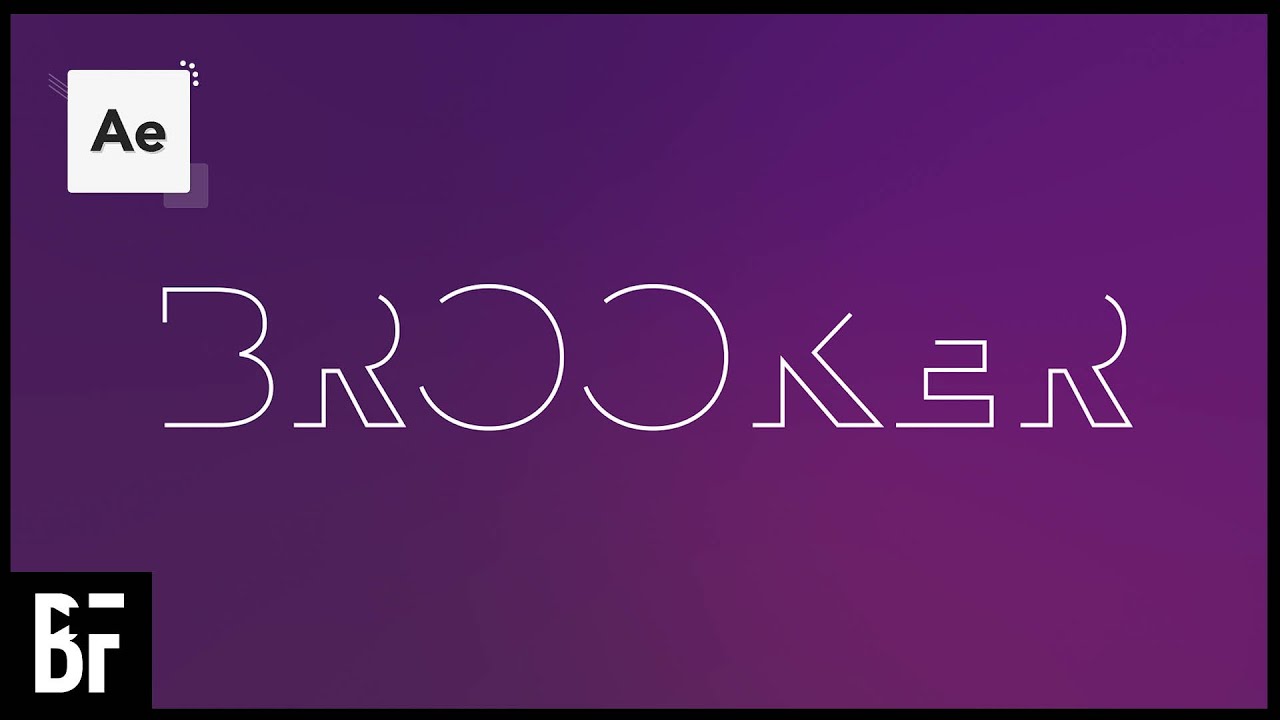 Анимация обводки текста — Учебное пособие по After Effects