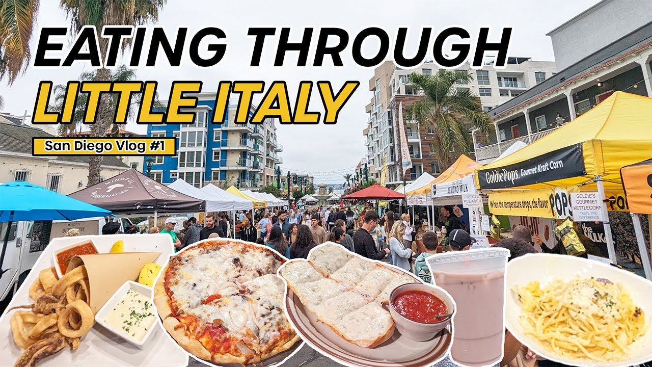 МАЛЕНЬКАЯ ИТАЛИЯ Сан-Диего: пицца 🍕, паста 🍝, мороженое 🍨 и уличная еда 🇮🇹 | Калифорнийский холос...