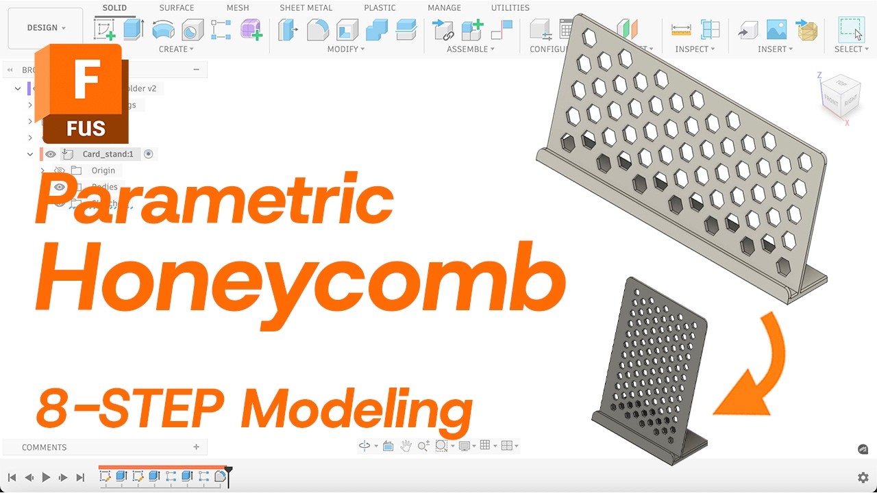 How to Design a Fully Parametric Honeycomb Pattern in Fusion 360