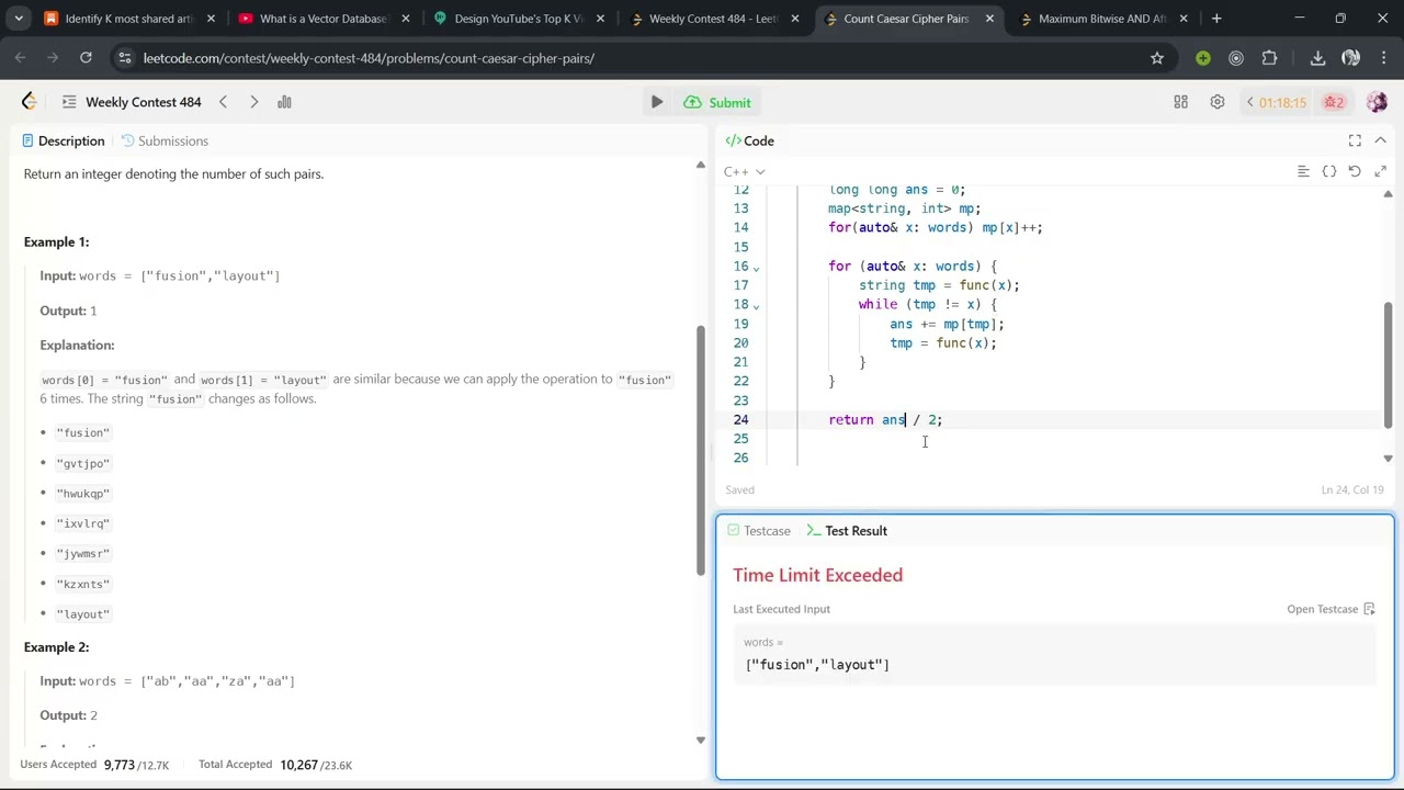 Leetcode Weekly Contest 484