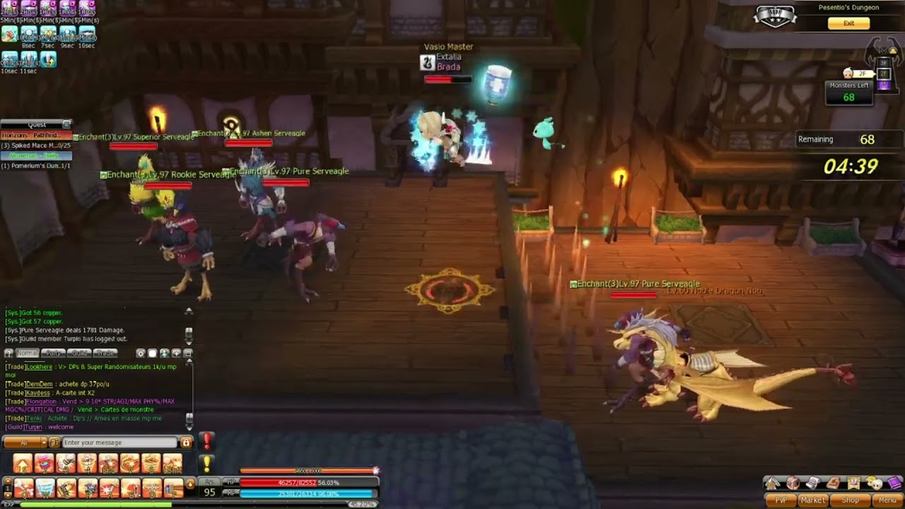 100% Critical?? Dragonica EU : Dragoon Farming Pesentio