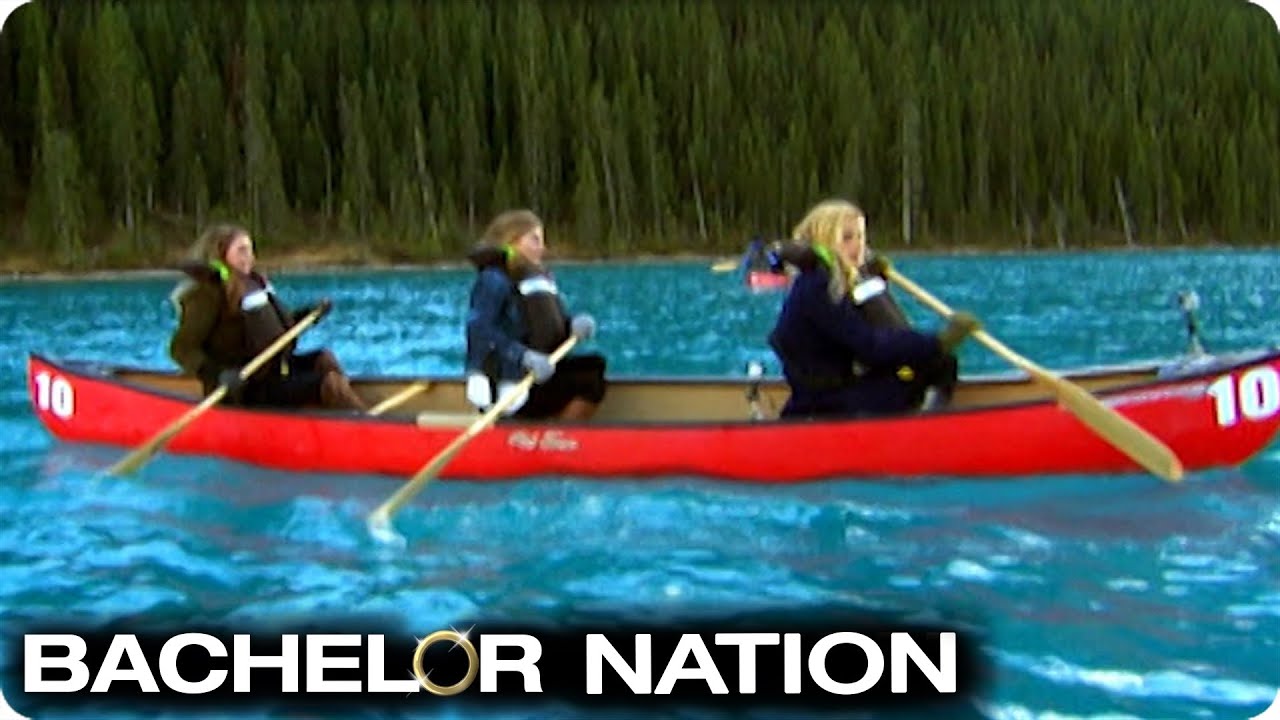 Sean Takes The Girls Canoeing In Lake Louise | The Bachelor US