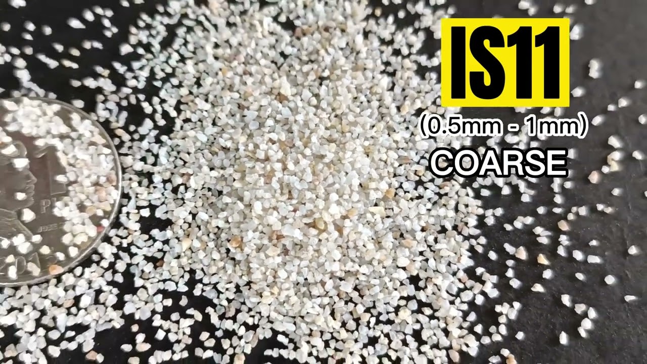 IS11 (0.5mm - 1mm) Coarse Silica Sand