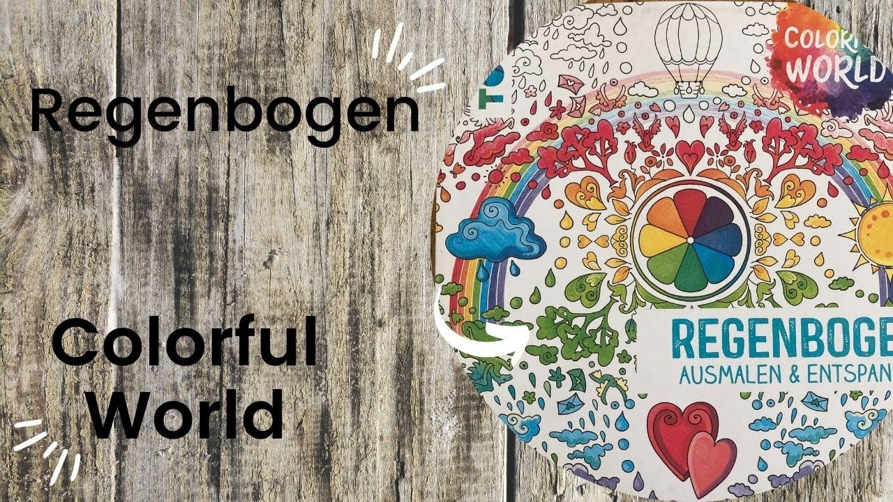 Regenbogen - Colorful World //Adult Colouring Book Flip Through