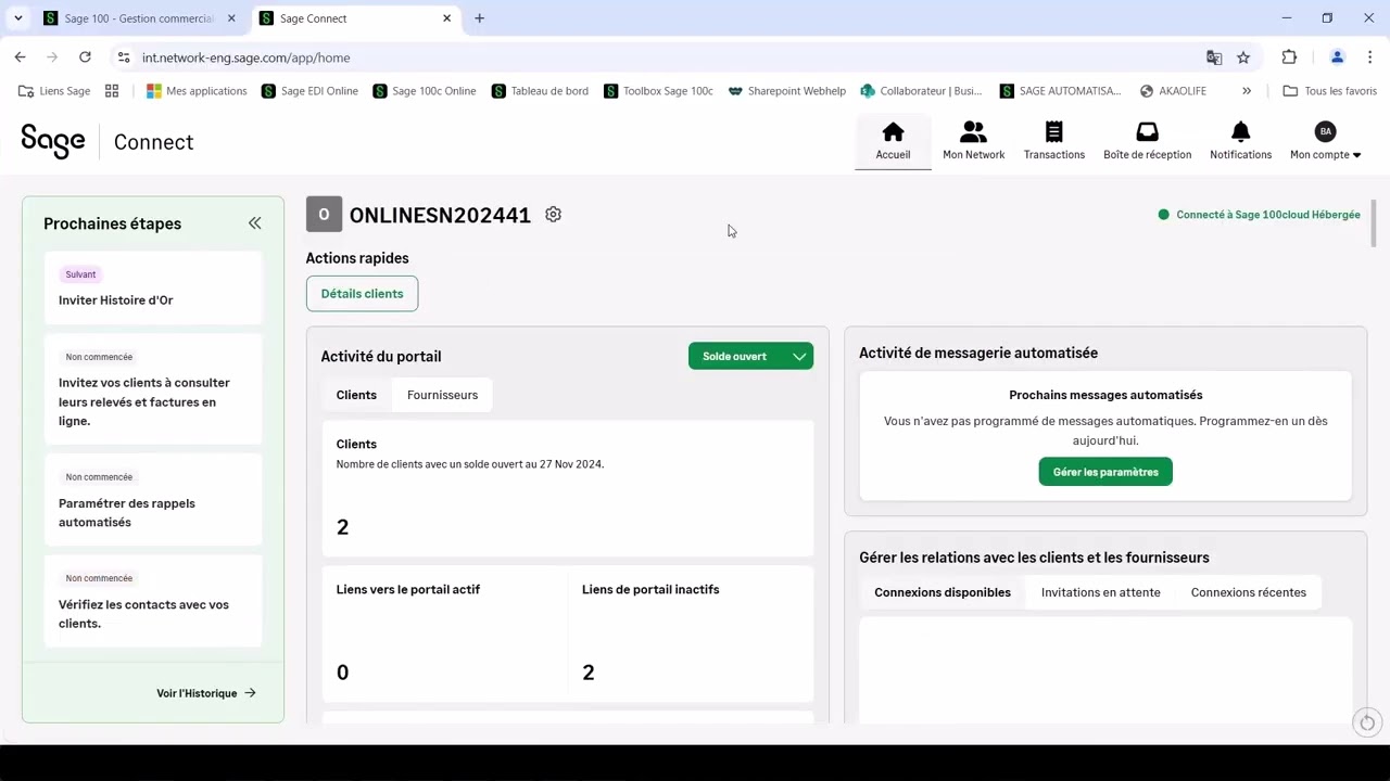 D&eacute;couvrir Sage Network : D&eacute;monstration compl&egrave;te et fonctionnement en pratique