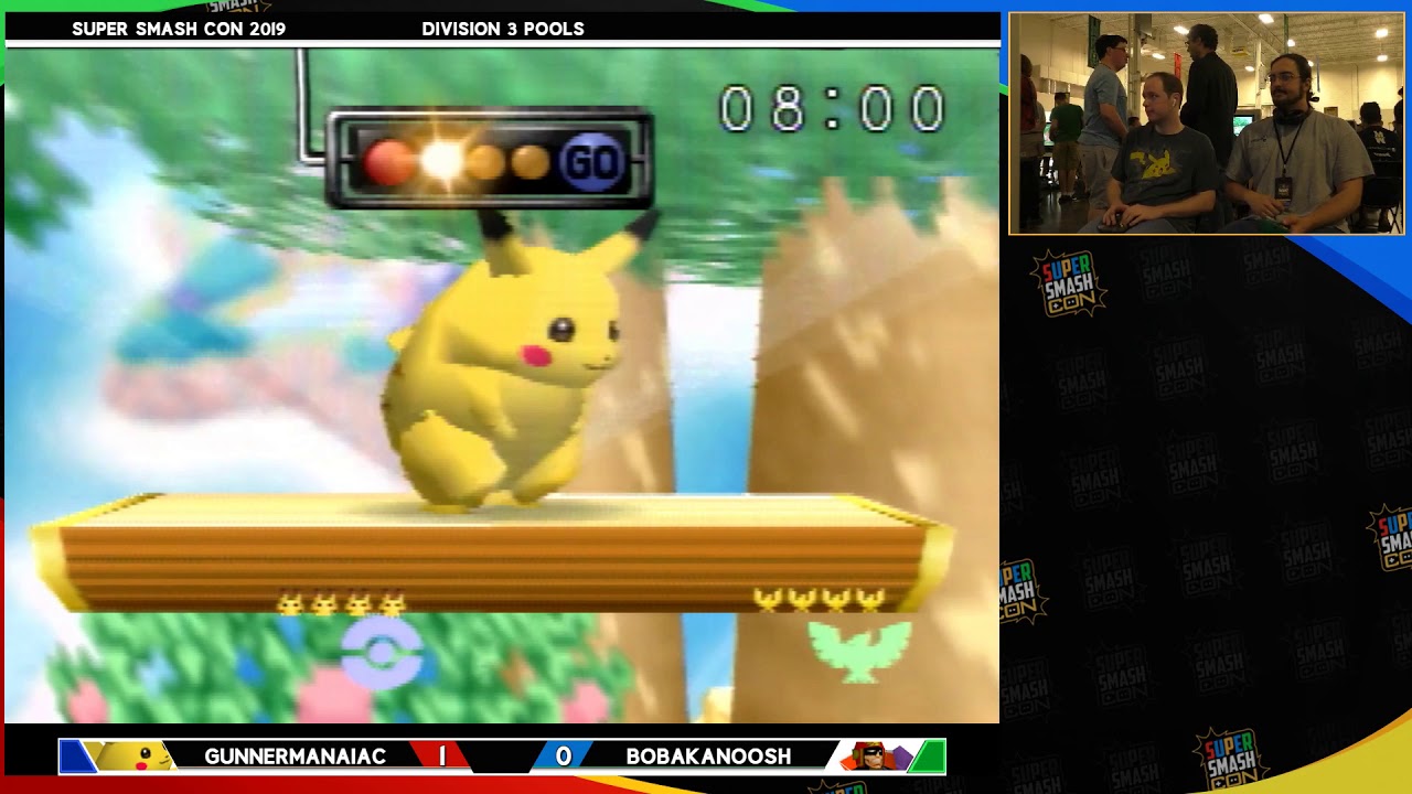Smash Con 2019 - Gunnermaniac (Pikachu) Vs. Bobakanoosh (Falcon) Super Smash Bros. Division 3