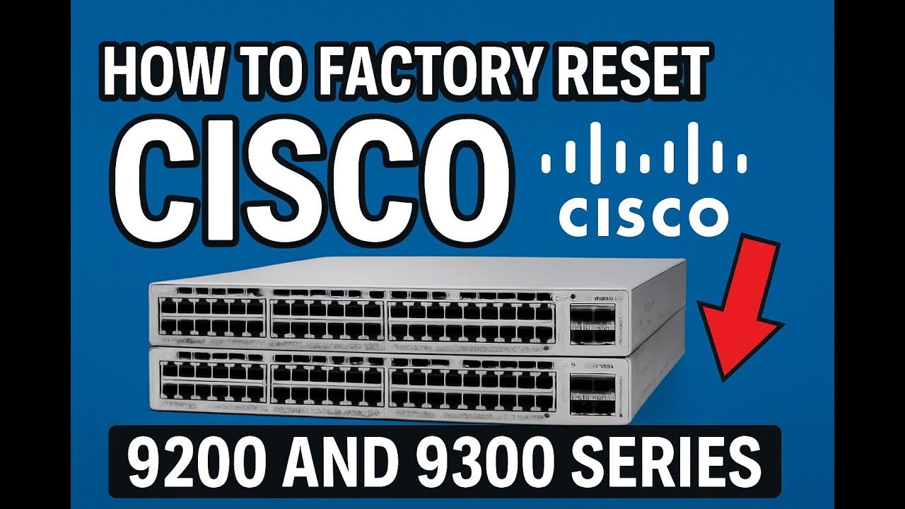 Factory reset Any Cisco Catalyst 9200 & 9300 Series Network switch
