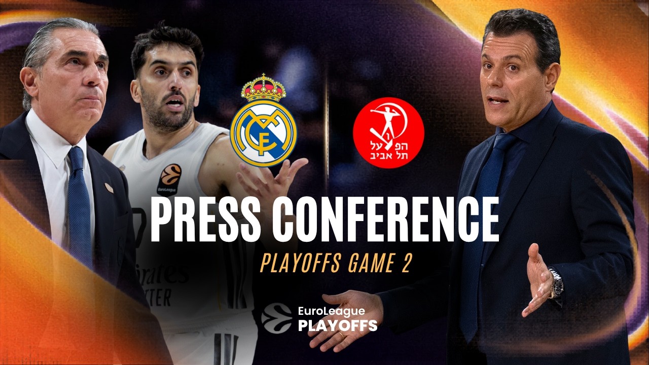 POST PLAYOFFS GAME 2 Press Conference | Real Madrid - Hapoel | EuroLeague Basketball