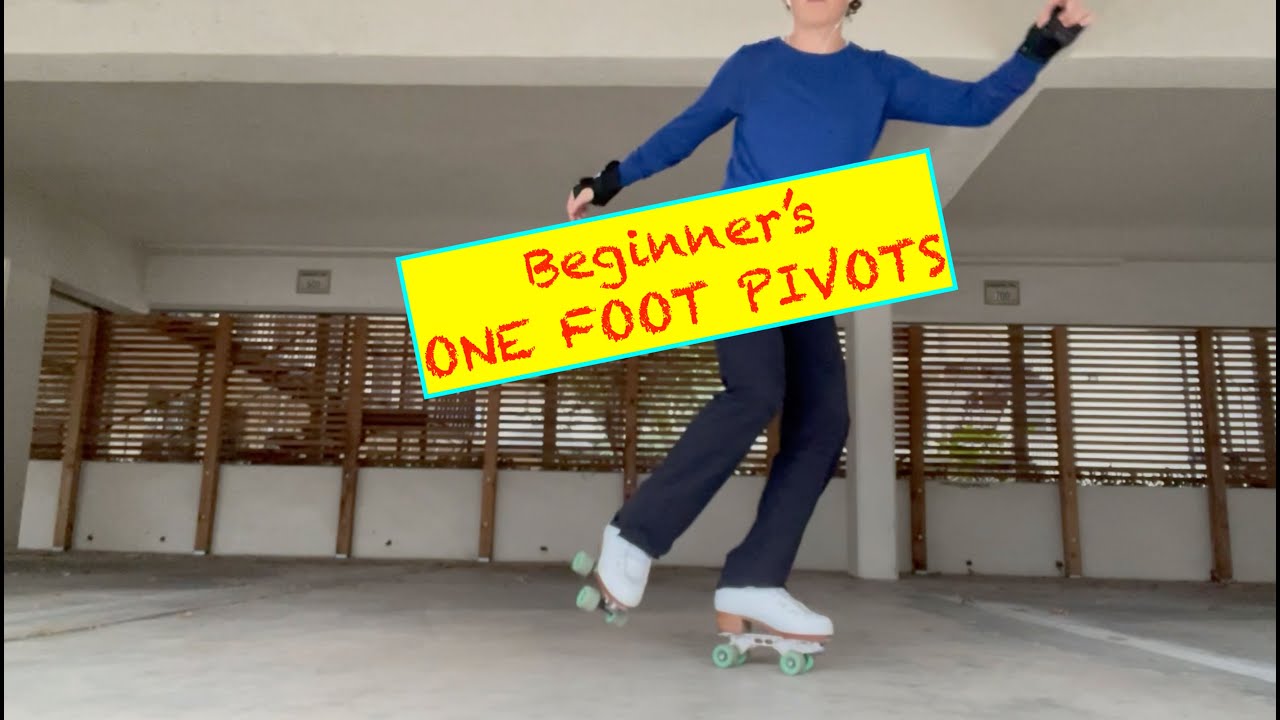 One Foot Pivots for Beginners #rollerskating