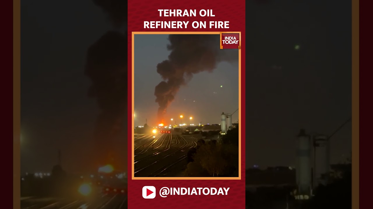 Oil Refinery Near Tehran On Fire As Israel Continues Strikes Against Iran | India Today
