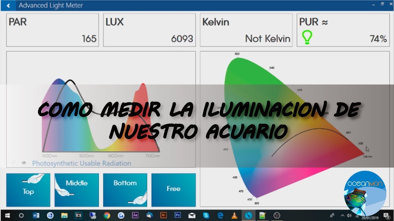 como medir la iluminación led 🌞 de un acuario || OceanMon