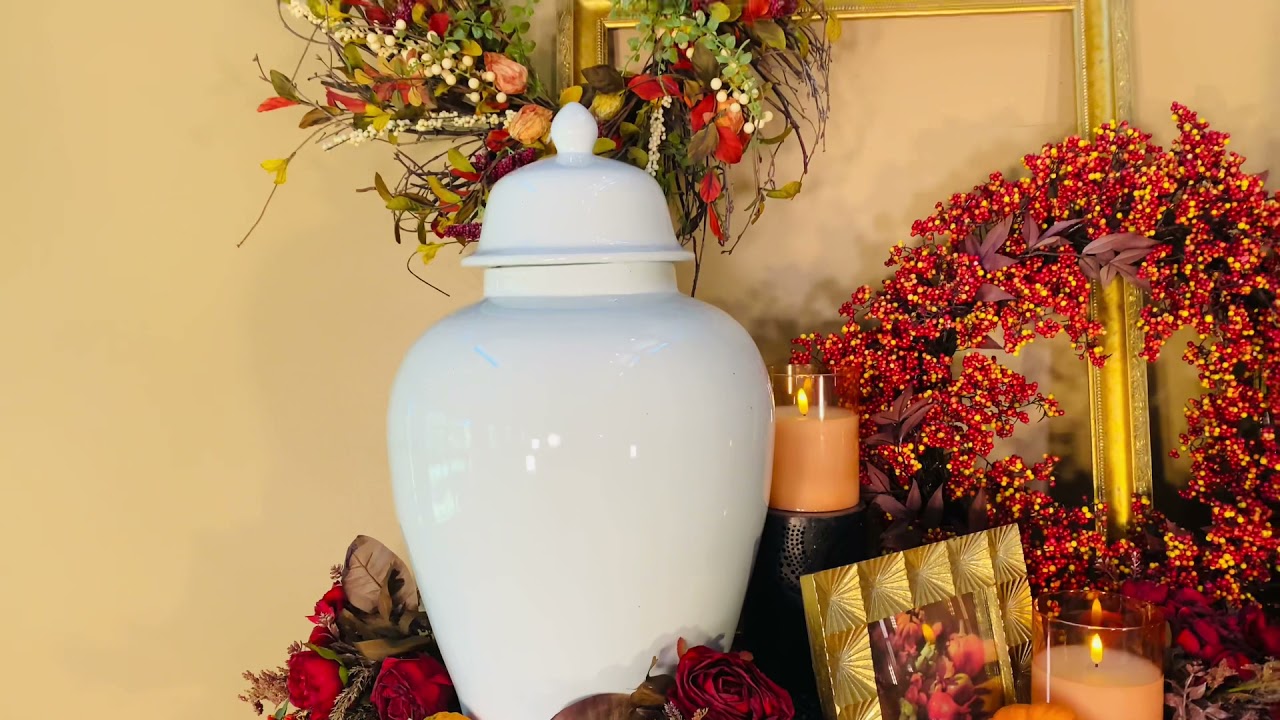 White Porcelain Ginger Jar