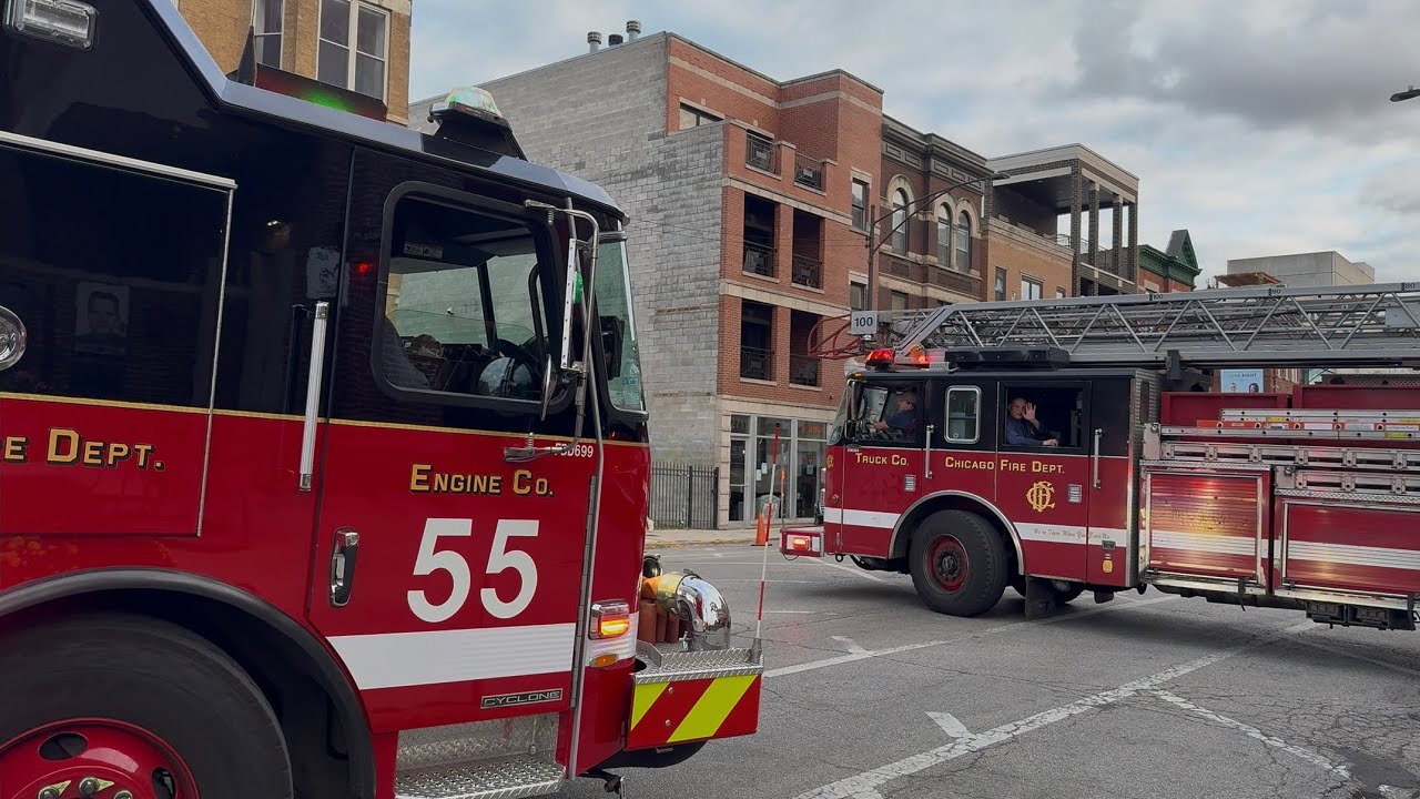 chicago fire department running around lake view! 