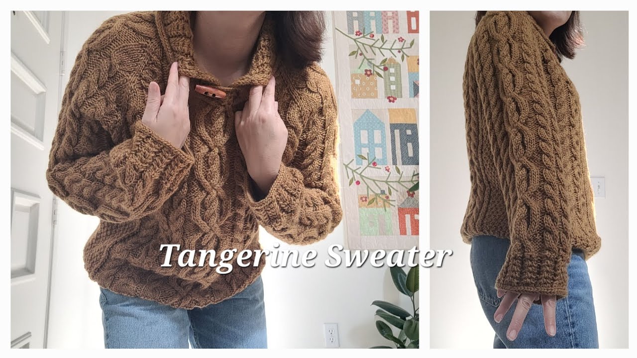 겨울준비의 시작은 Tangerine Sweater로#knitting #knitwear #handknittedsweater #tangerinesweater