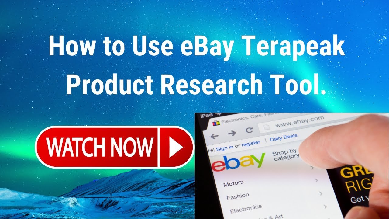 Topic#24 How to Use eBay Terapeak Product Research Tool.