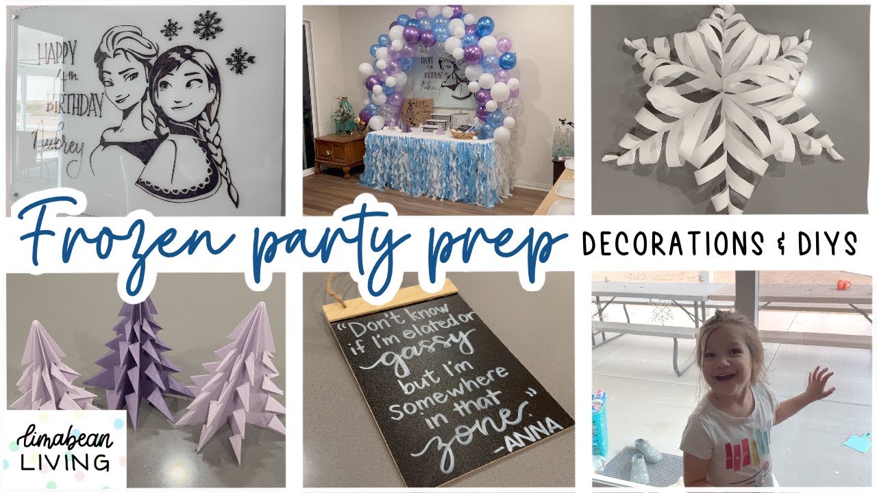 FROZEN THEMED PARTY PREP | Part 3 | THE DECORATIONS & DIYS