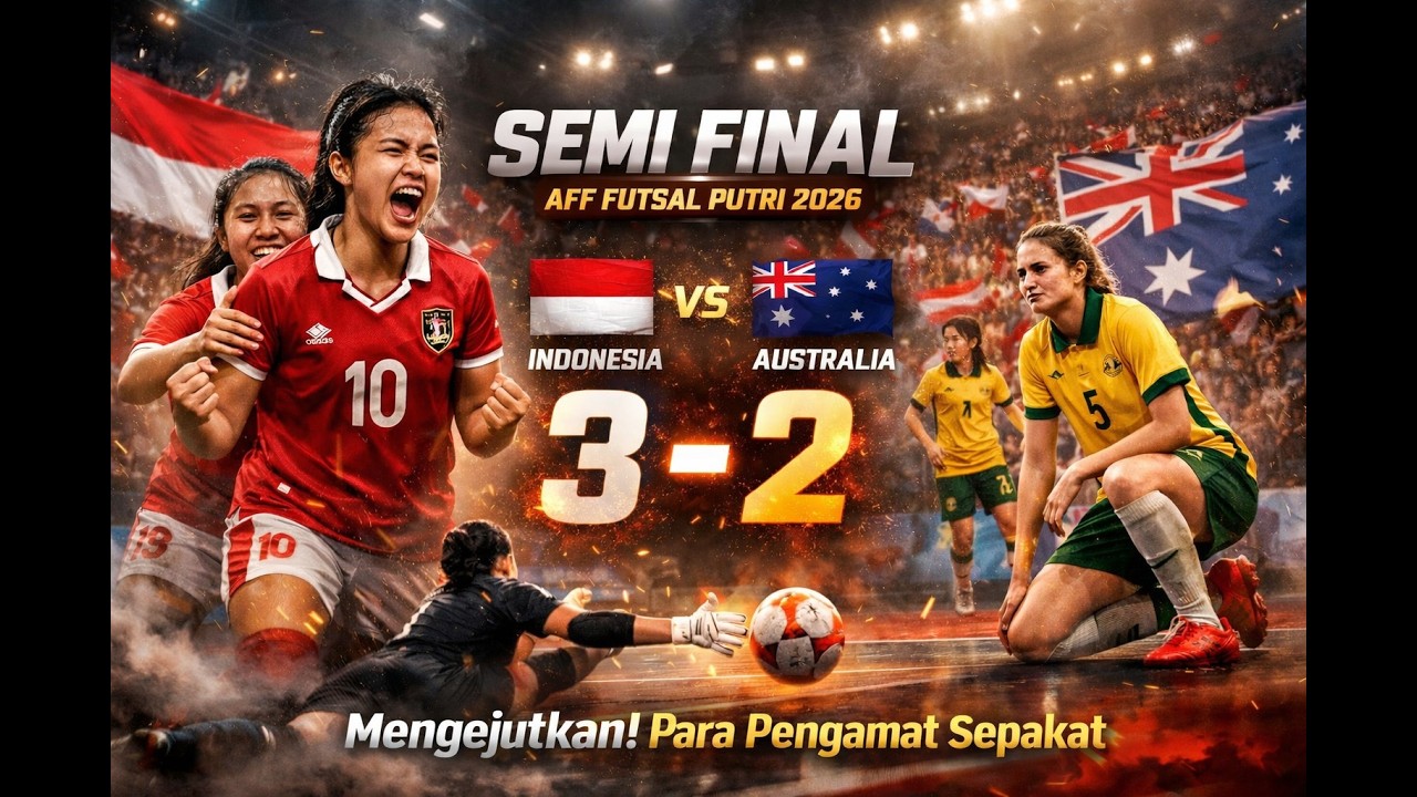GEMPAR⁉️ Indonesia taklukkan Australia 3-2 // AFF Futsal Putri 2026
