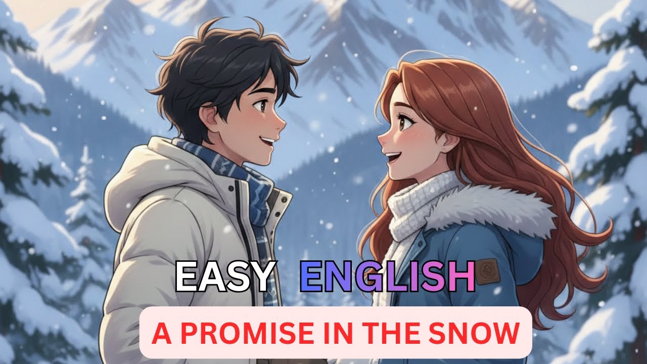 A Promise In The Snow |  Easy English Conversation Practice
