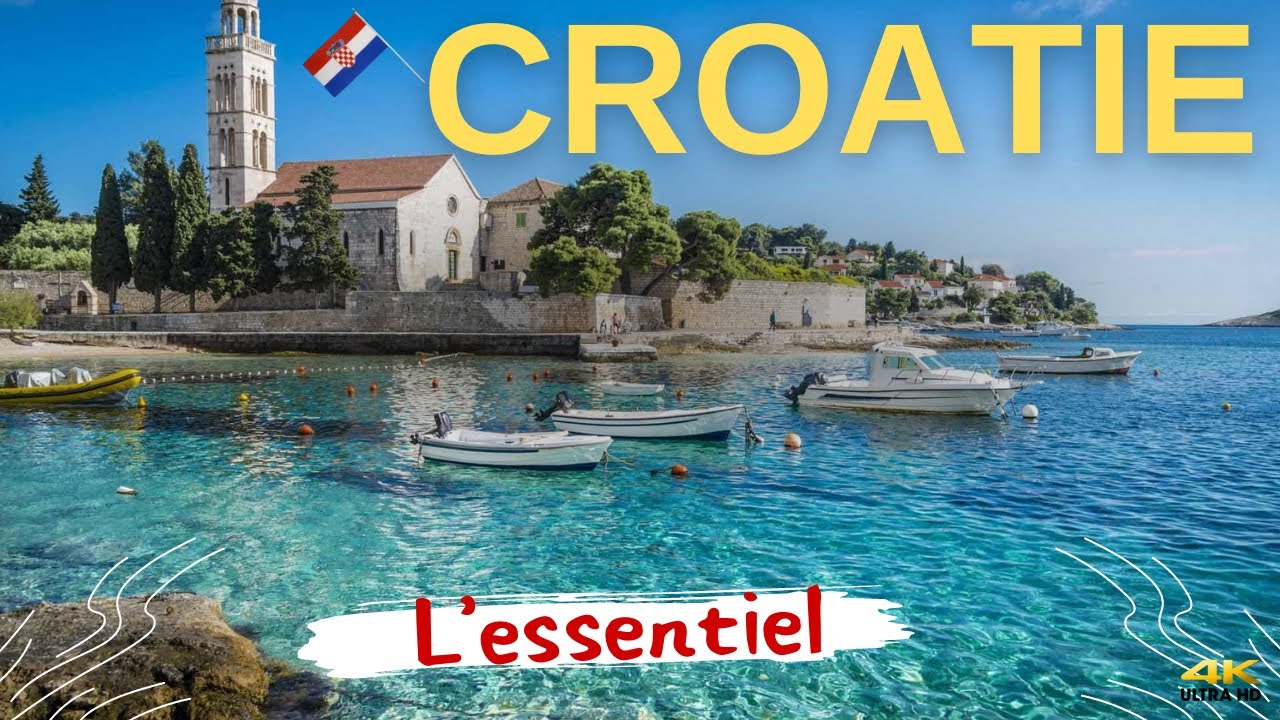 Séjour en Croatie : Dubrovnik, Split, Hvar, Trogir, Šibenik, Zadar et le parc de Krka 🇭🇷☀️🏝️👋😎 (4k)