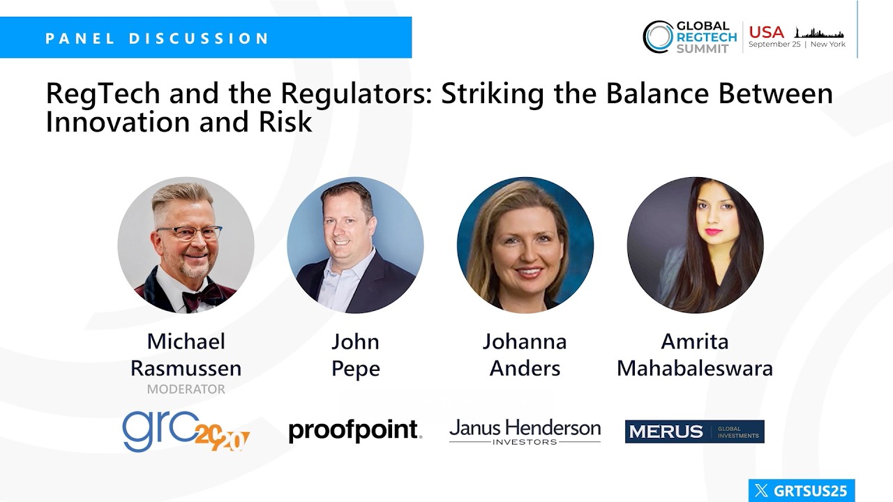 Global RegTech Summit USA 2025 - RegTech and the Regulators