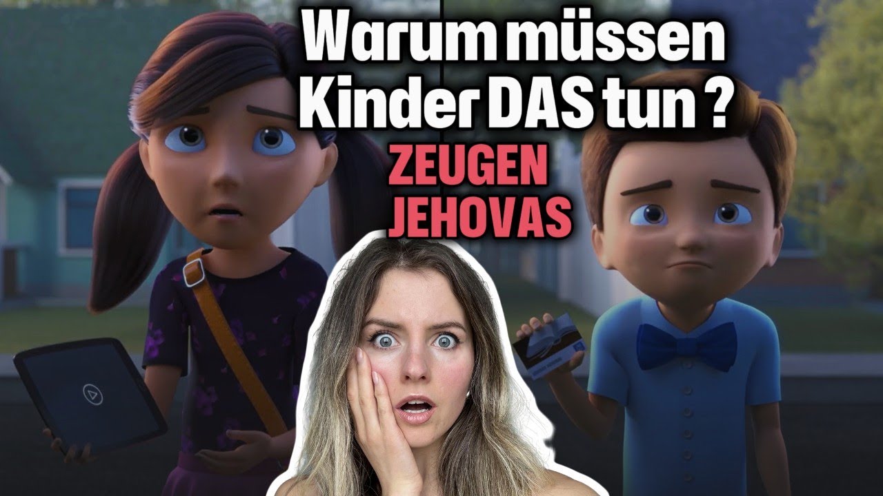 Zeugen Jehovas Kinder, KLINGELN an fremden Haustüren.Traurigster Cartoon.