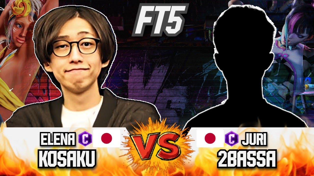 SF6 🔥 Kosaku (Elena) vs 2BASSA (Juri) 🔥 High-Level Battle FT5 Showdown | Street Fighter 6