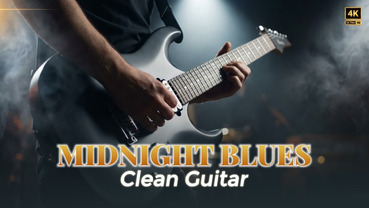 Clean Electric Blues Guitar – Late Night Instrumental for Relax & Focus