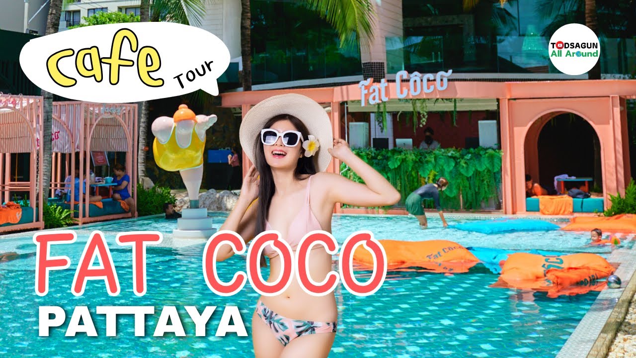 [🇹🇭 Cafe Tour Ep.3] FAT COCO Beach Club Pattaya 2022 Таиланд в 4K
