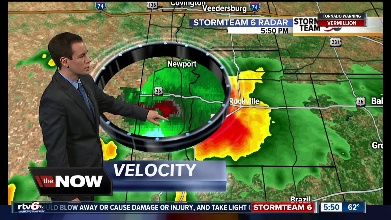Severe thunderstorm warning in effect for parts of central Indiana