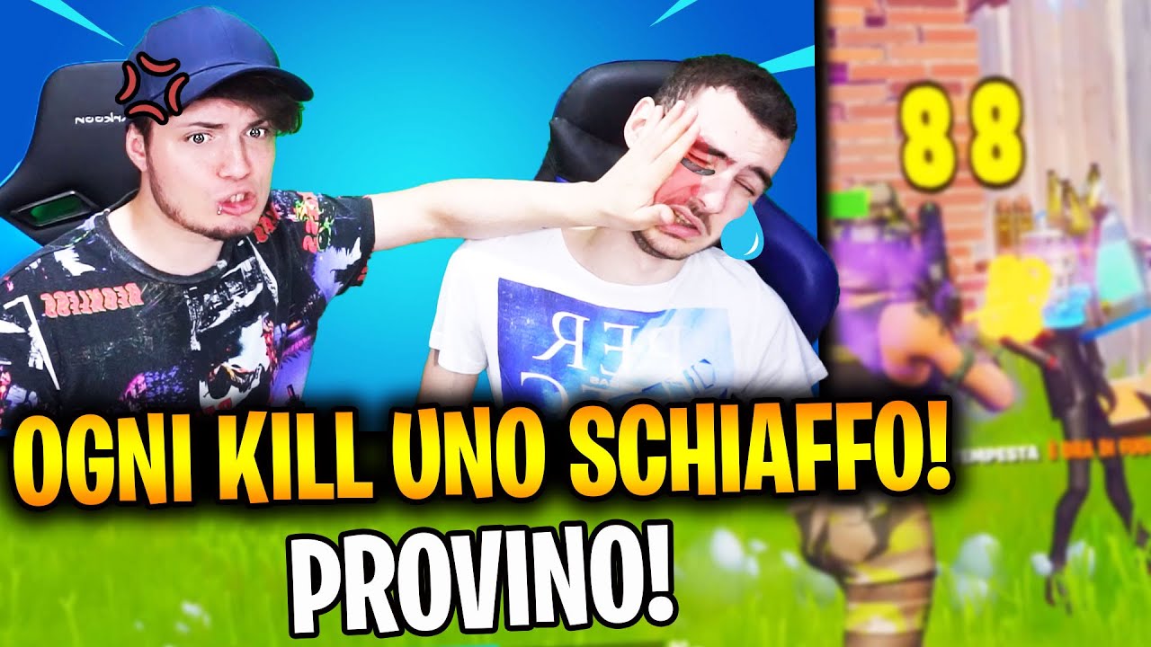 DO uno SCHIAFFO a JAREN per OGNI KILL FATTA DURANTE il PROVINO! FORTNITE ITA