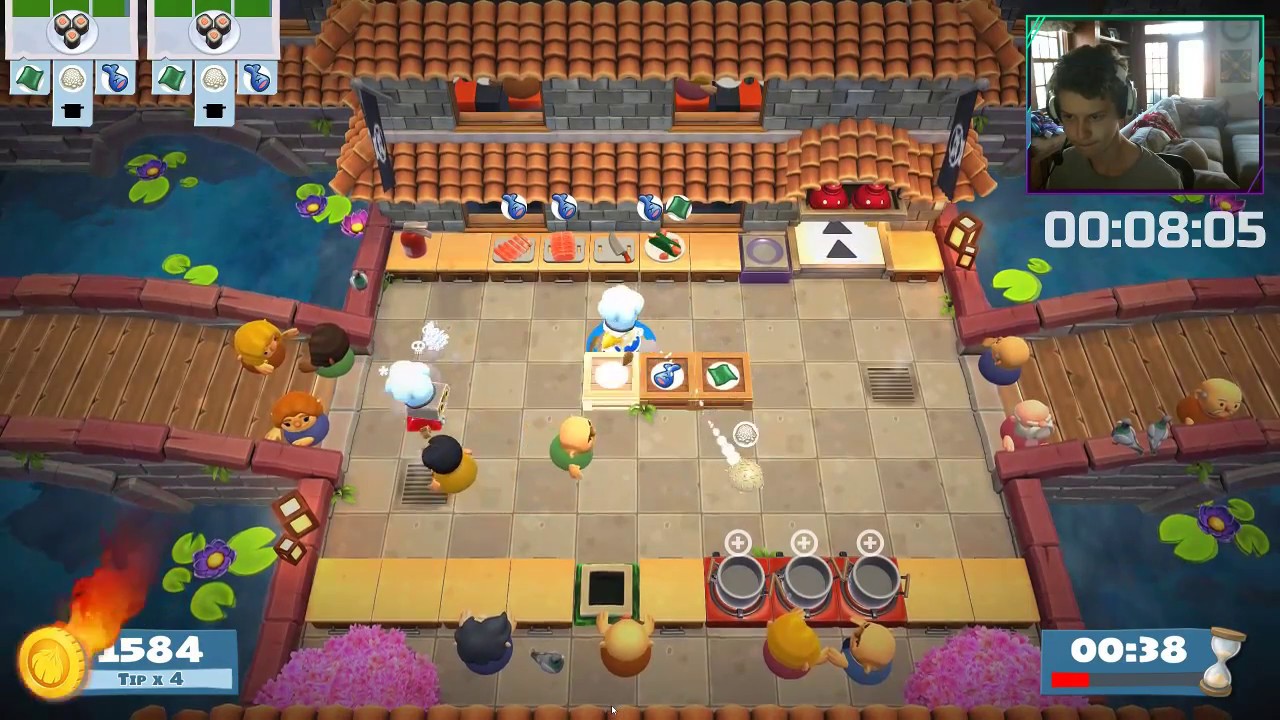 Overcooked 2 100% Speedrun 3:23:33 (Former WR) World Record (2 Player)