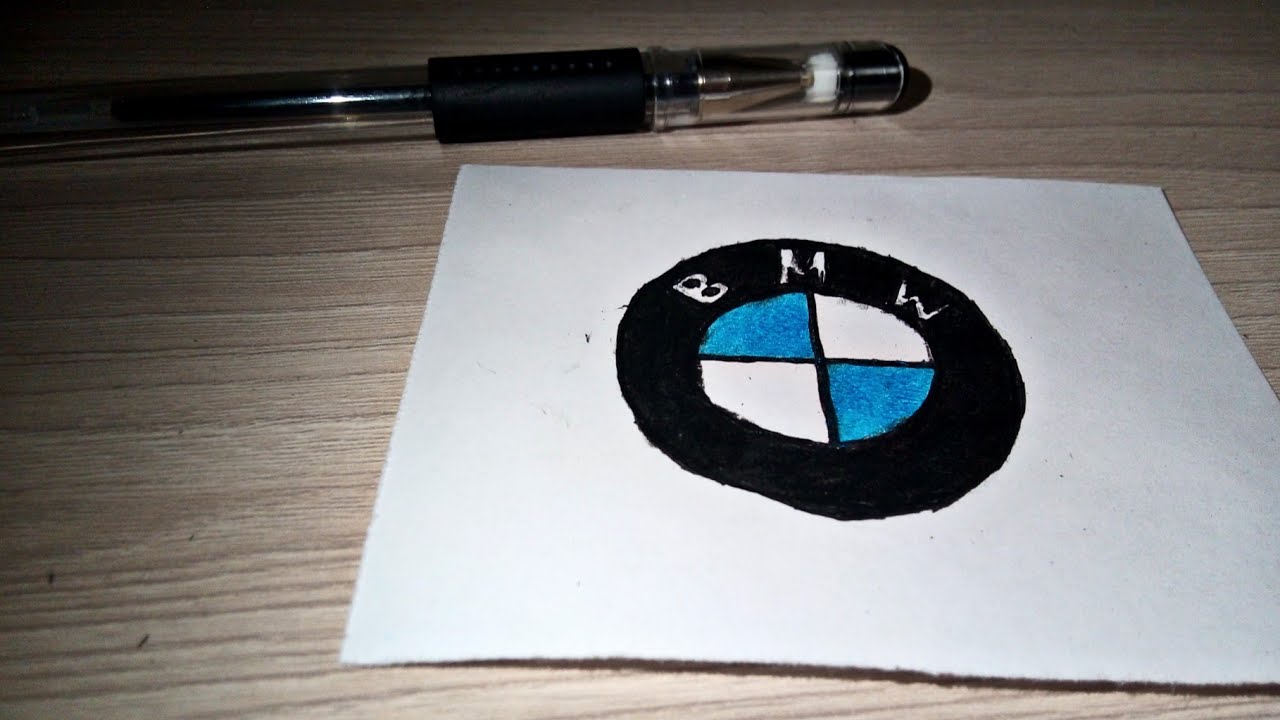Как нарисовать логотип BMW/Рисунки для срисовки/ #рисование #рисунки #машина #new #news
