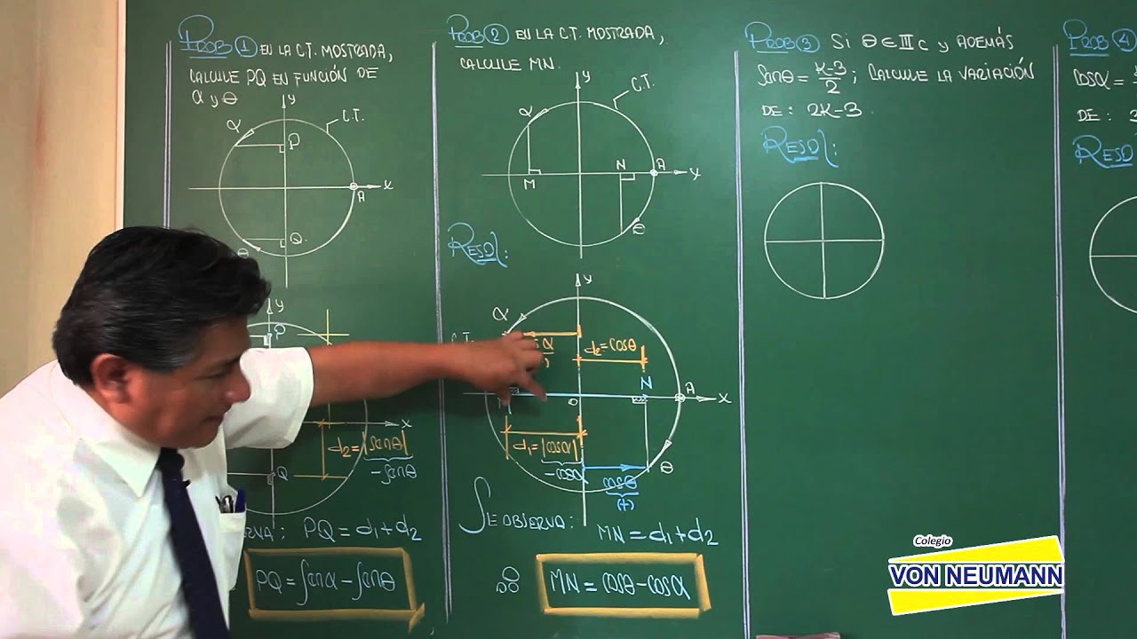 TRIGONOMETRIA - Circunferencia trigonométrica (problemas I) - [HD]