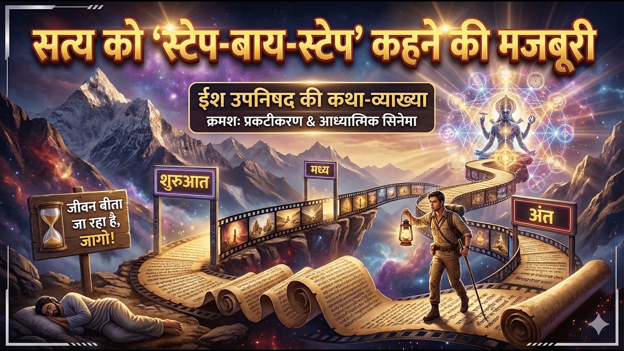 9/3/26 - सत्य को 'स्टेप-बाय-स्टेप' कहने की मजबूरी!! ईशा उपनिषद के मंत्रों का गूढ़ अर्थ!!