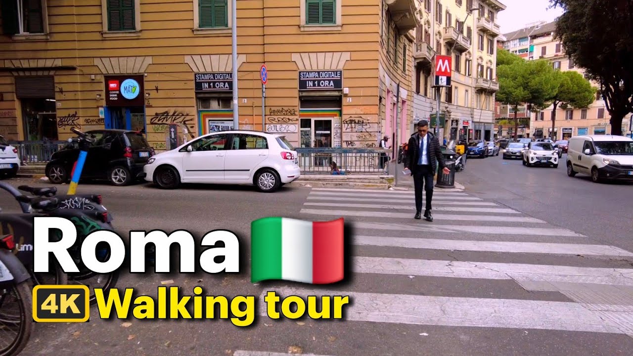 Walking Rome 4K | Furio Camillo to Re di Roma 🇮🇹