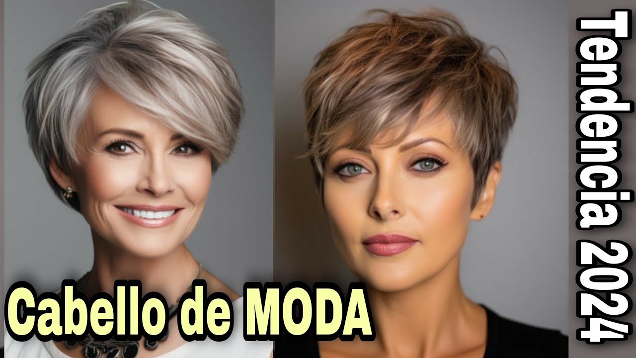 CABELLO DE MODA TENDENCIA 2024| NUEVOS Cortes de Pelo PIXIE A MIDI MUJER de 40-70 a&ntilde;os