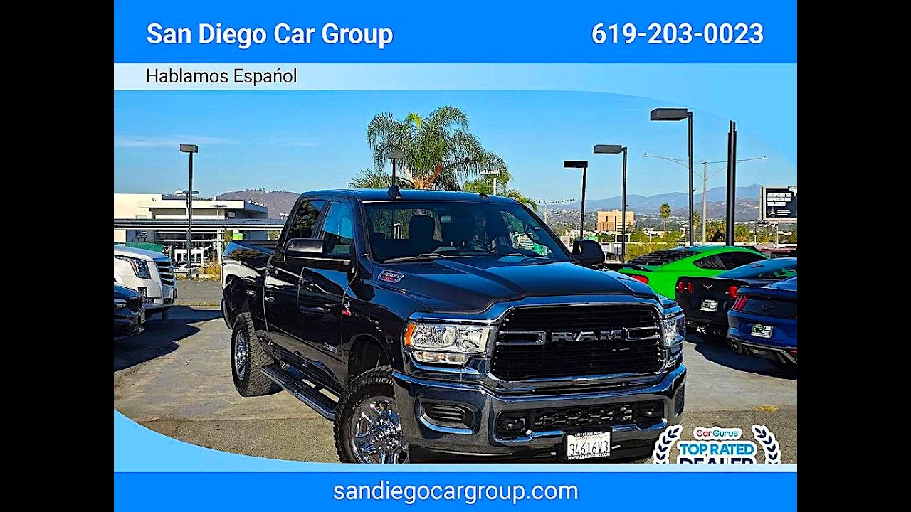 2021 Ram 2500 Big Horn 6.7L I6 CUMMINS TURBO DIESEL $3565 below $42160 CARFAX Value 68k miles $38995