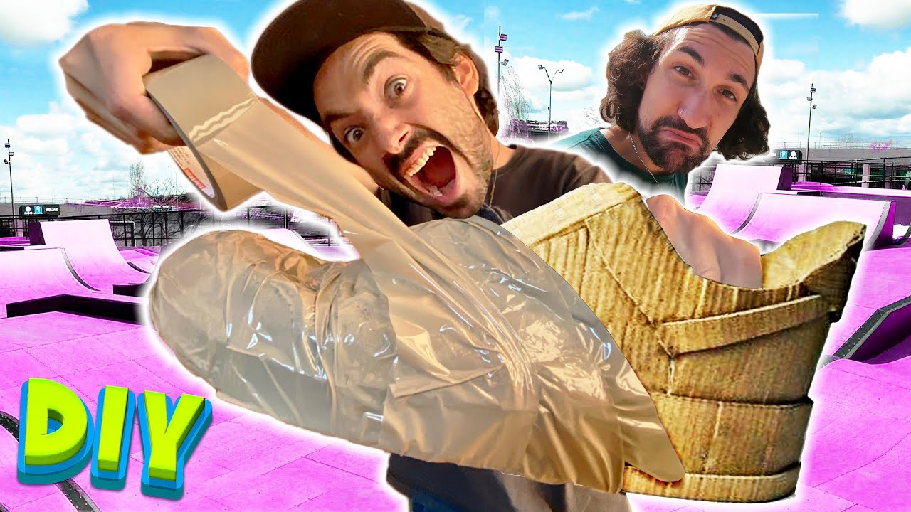 CREAMOS nuestras propias ZAPATILLAS  de  SKATE ¿ saldrá bien ?