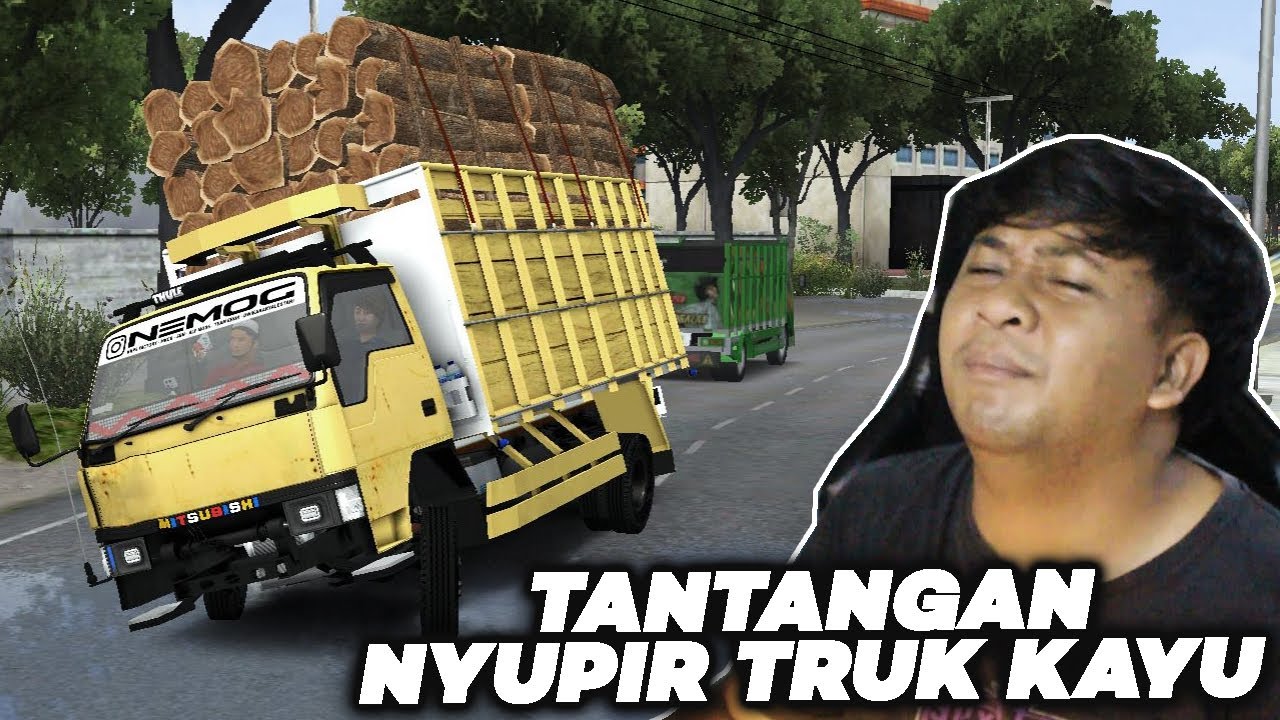 PENUH TANTANGAN!!! NYUPIR TRUK RAGASA KAYU - Bussid