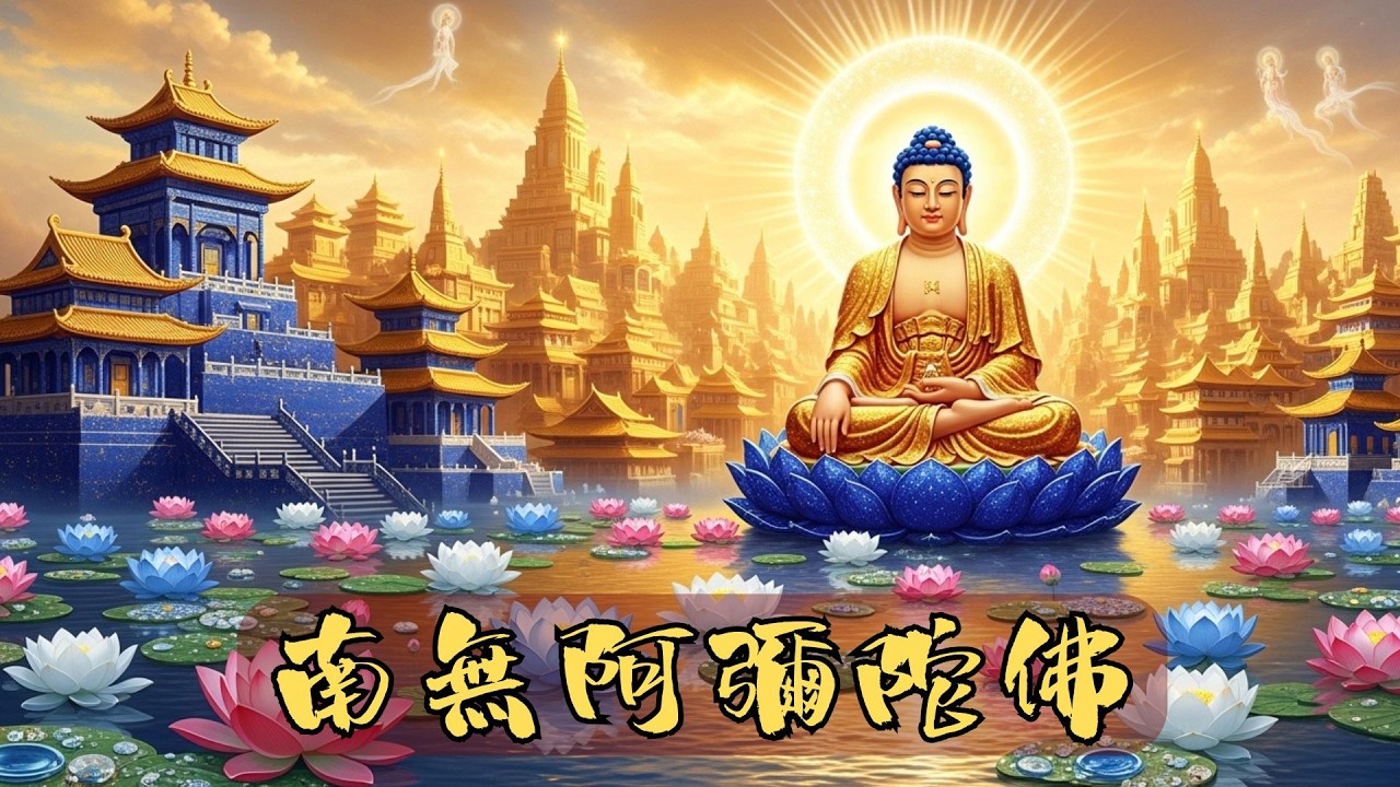 南無阿彌陀佛 Namo Amituo Fo 🌸 清淨念佛聖號 · 專心稱念 · 身心安穩 · 光明護念