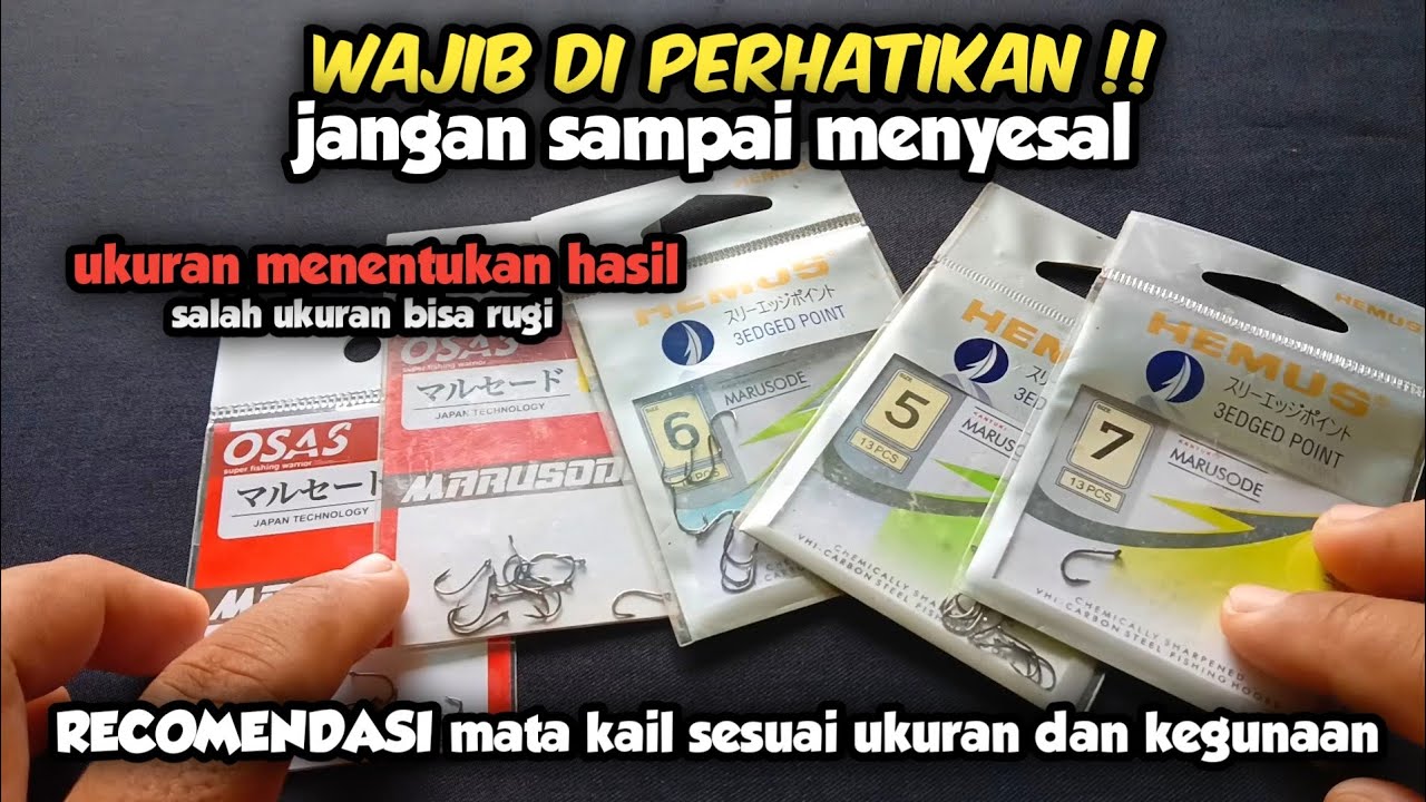 RECOMENDASI‼️Mata kail dan cara pemakakaianya sesuai target ikan nila