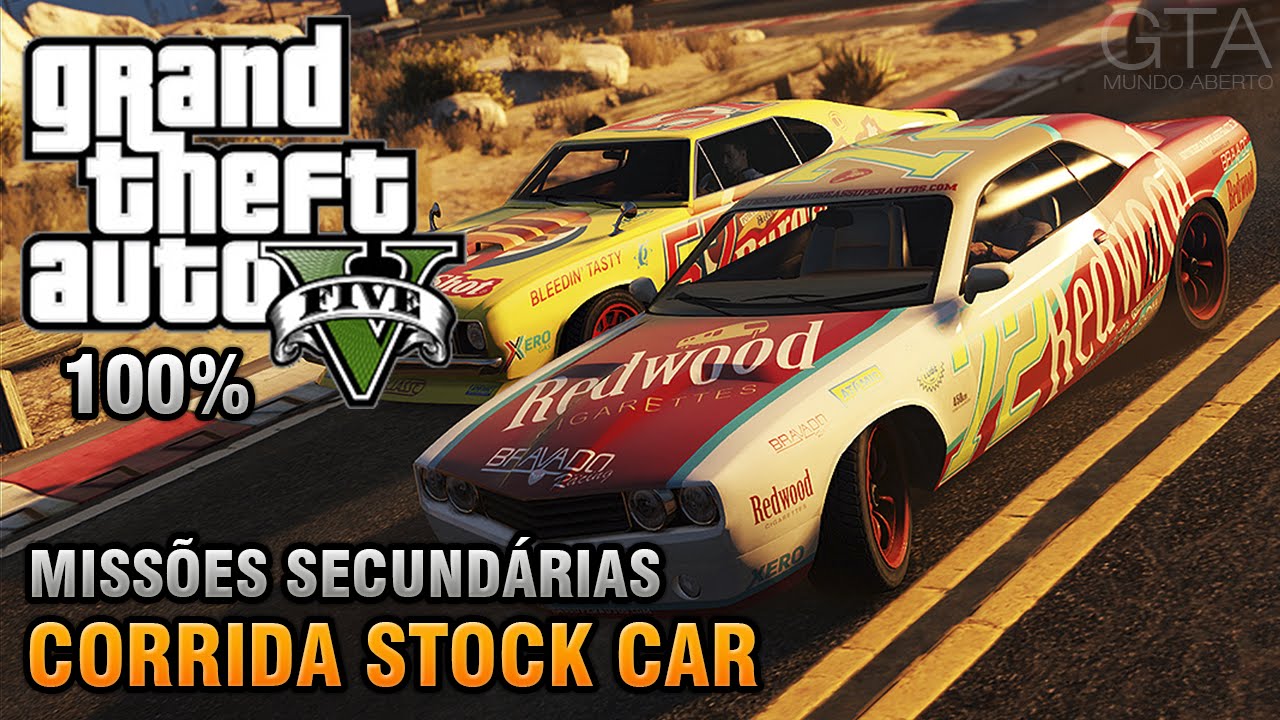 GTA V - Corrida Stock Car - Missões Secundárias (Detonado 100% Ouro)