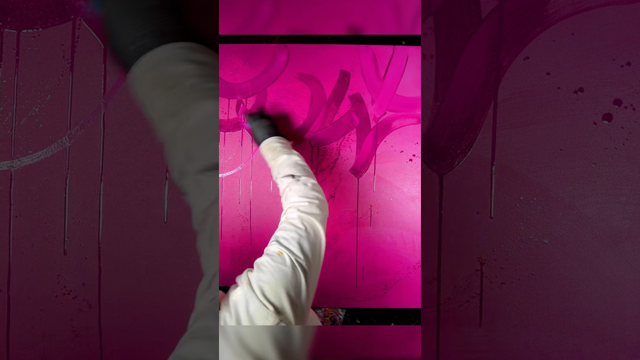Pop Art Kiss in 30 Seconds 💋🎨 | Love on Canvas