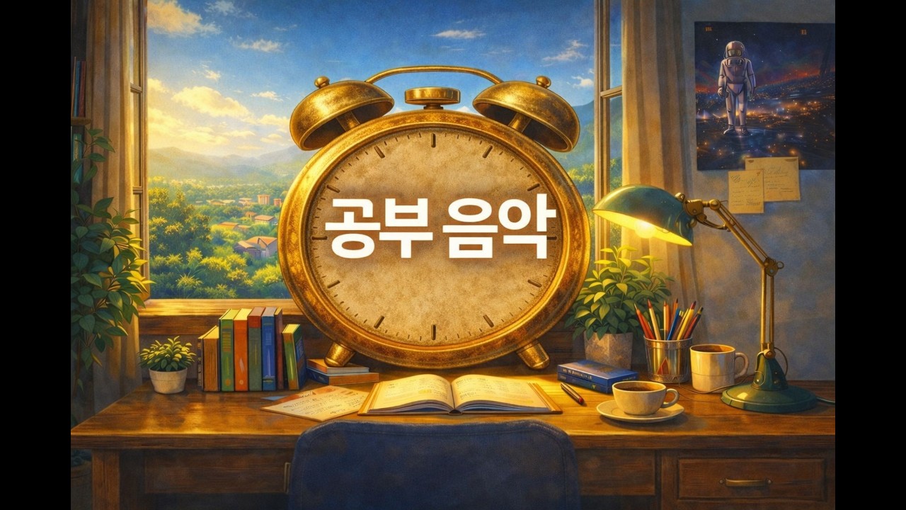 📚 5시간 집중 공부 음악 | 뇌파 안정 BGM | 공부, 독서, 작업할 때 듣는 음악