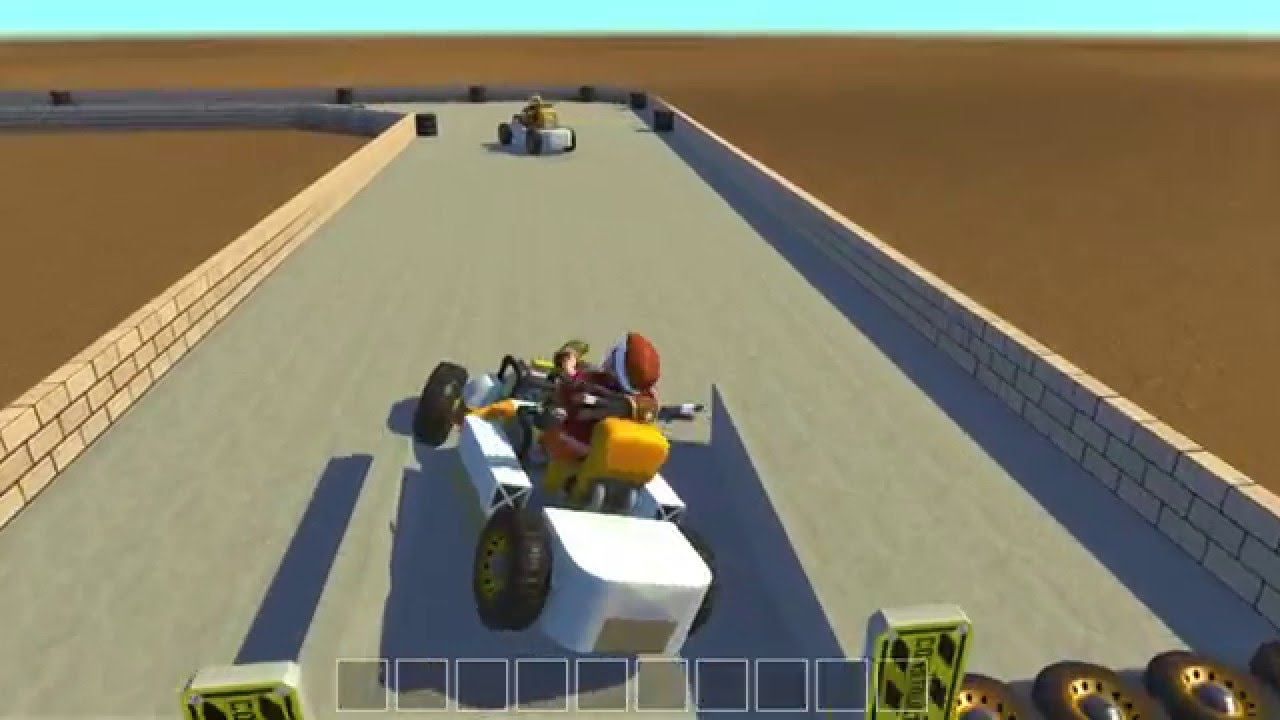 Scrap Mechanic: Go-kart with track