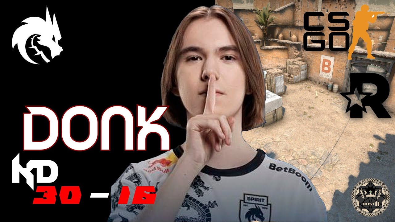 CS2 POV Spirit #DONK vs. Falcons at Dust2 - 30 kills