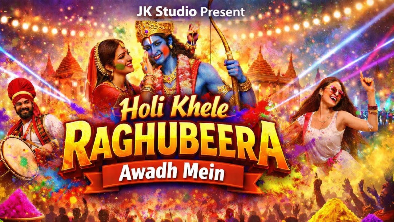 Holi Khele Raghubeera Awadh Mein 🔥| Holi Song | Jk Studio Present 💖 | New Holi Song | Jitin Kumar |