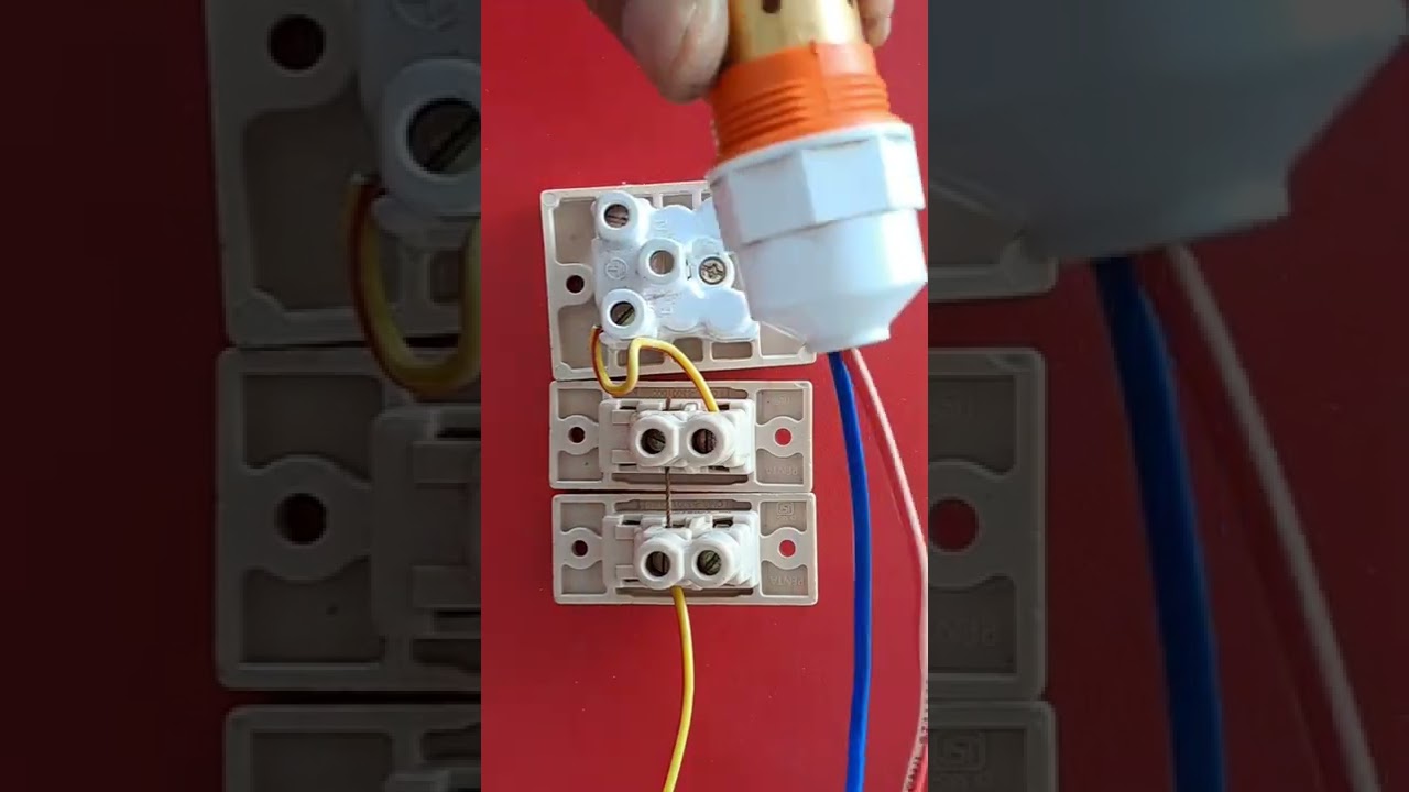 1 socket 2 switch connection || @electricsciencetrickshort